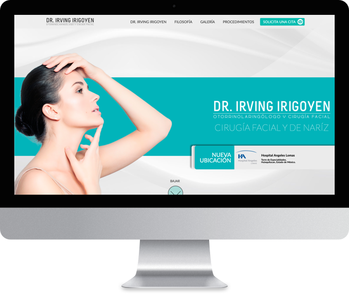 Sitio web Dr. Irving Irigoyen