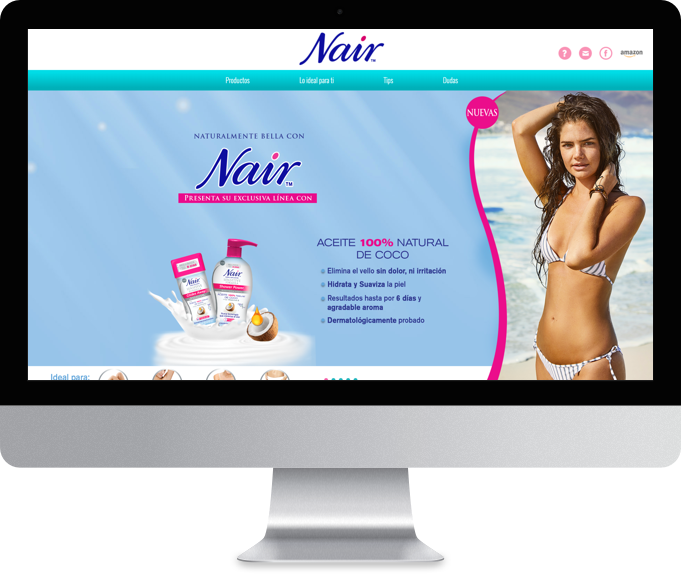 sitio web Nair