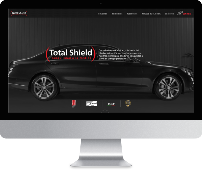 Sitio web Total Shield